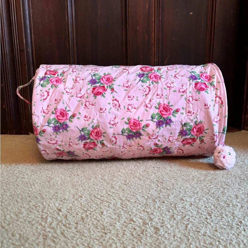 All for Paws Shabby Chic Summer Time Cat Tunnel Pink Floral
